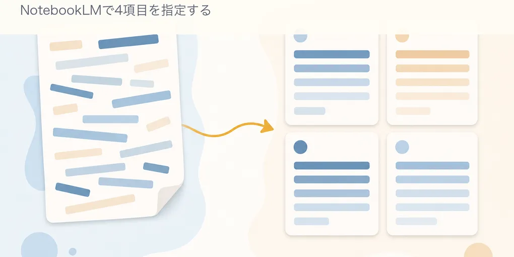 「次の行動につながる議事録」を生むプロンプトの型。NotebookLMで4項目を指定する