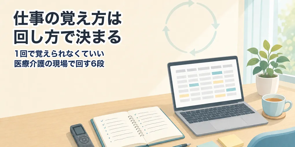 仕事の覚え方｜1回で覚えられなくていい。医療介護の現場で回す6段